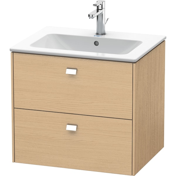 Duravit Brioso Two Drawer Wall-Mount Vanity Unit Natural Oak BR410101030 - main